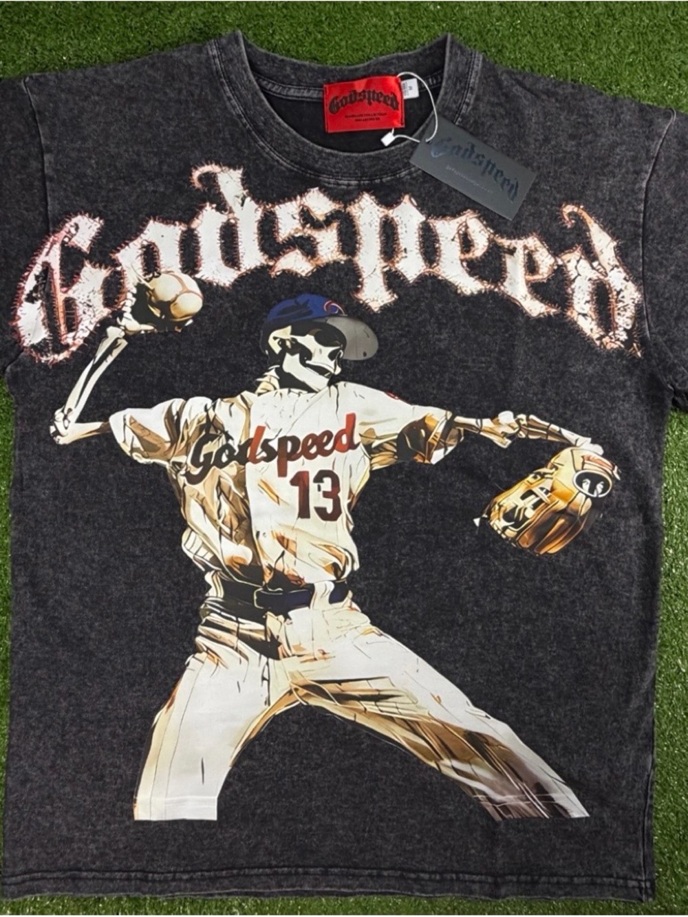 GS Black Skeleton Baseball Tshirt